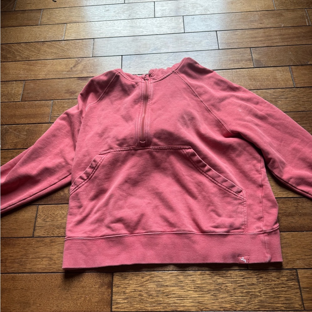 (BOGO) Women's Rustic Red Half-Zip Sweater